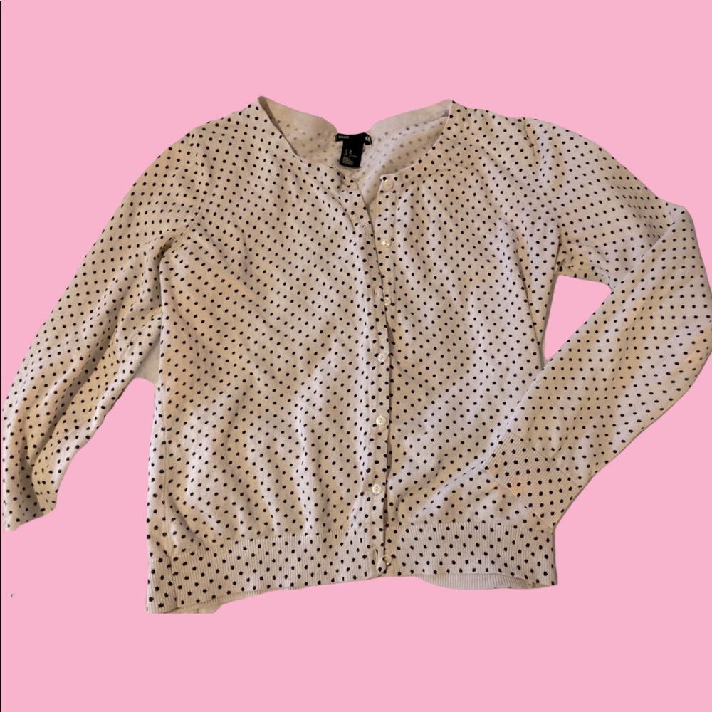 Women’s polka dot cardigan by H&M